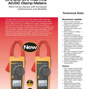 Fluke 375 True RMS AC/DC Clamp Meter